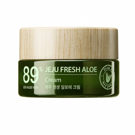 Увлажняющий крем для лица с алоэ The Saem Jeju Fresh Aloe Cream