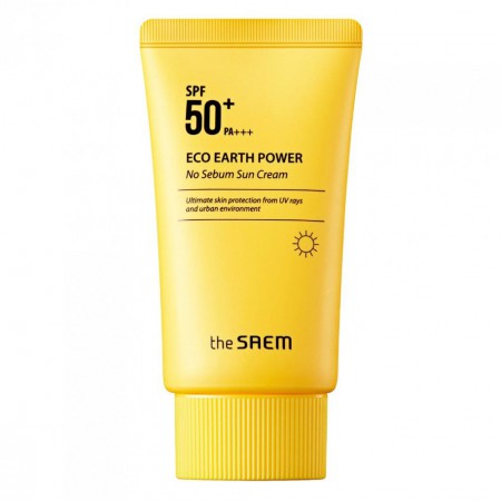 Солнцезащитный крем для лица The Saem Eco Earth Power Light Sun Cream SPF50