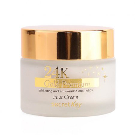 Питательный антивозрастной крем с золотом Secret Key 24K Gold Premium First Cream