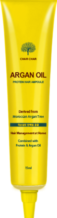 EVAS Char Char Сыворотка для волос с аргановым маслом Argan Oil Protein Hair Ampoule 